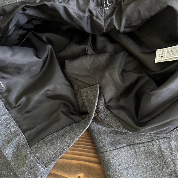 21 Men Gray Wool Blend Dress Pants XL Lined Elastic Cuff Business Casual - Picture 8 of 11